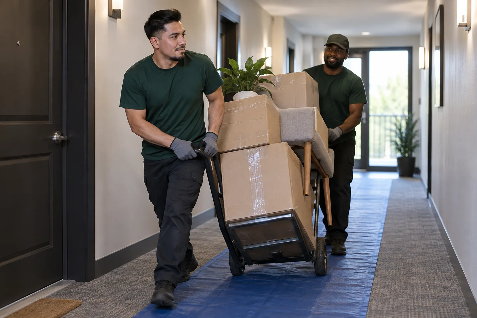 apartment junk removal work in an apartment